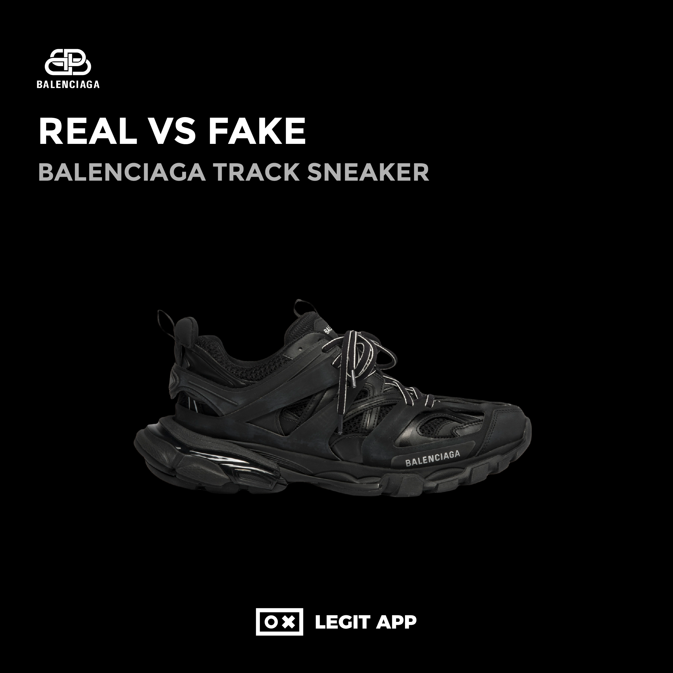 ingen Monopol Acquiesce REAL VS REPLICA - Balenciaga Track Sneaker | LEGIT APP