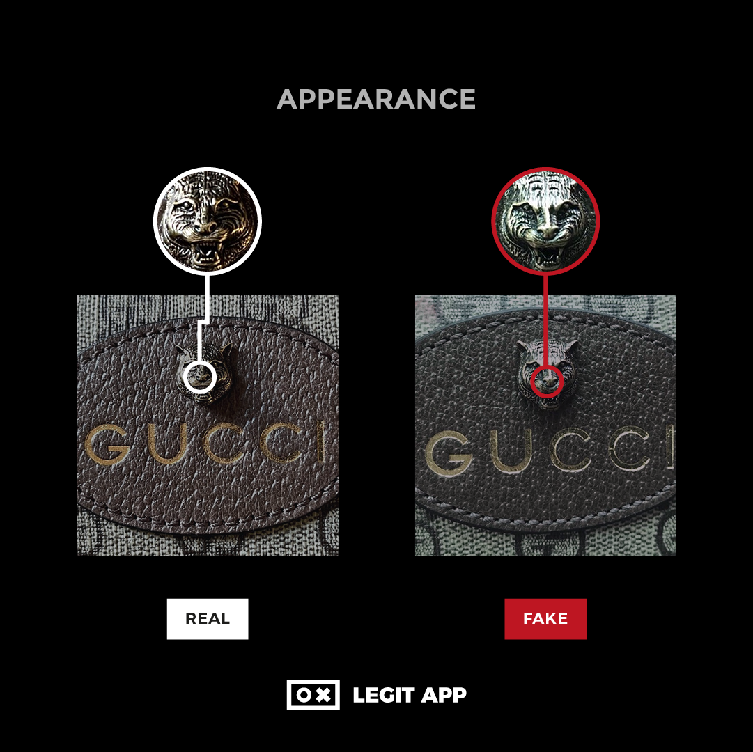 Real vs Fake Gucci GG Supreme Neo Vintage Small Messenger Bag 