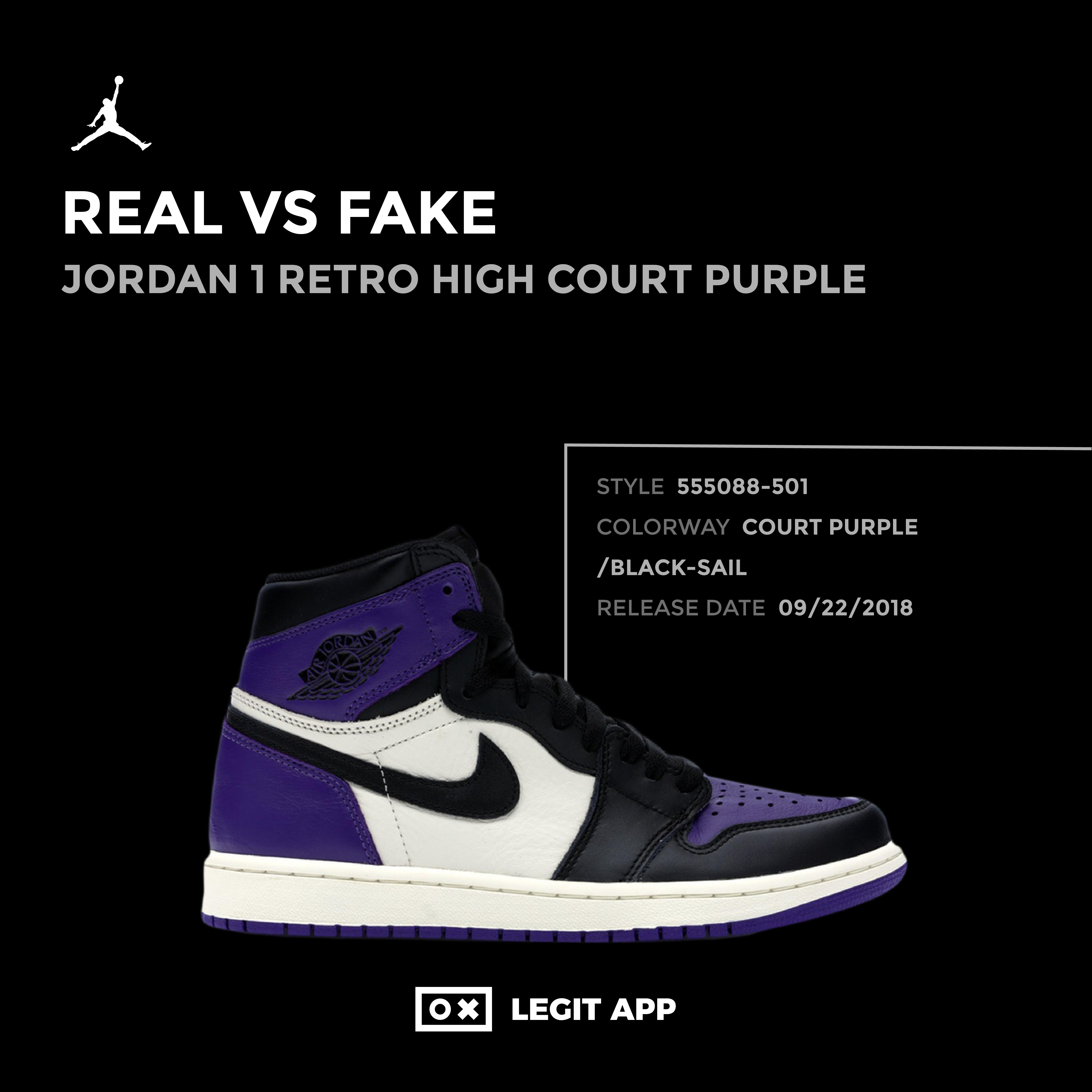 fake jordan 1 court purple