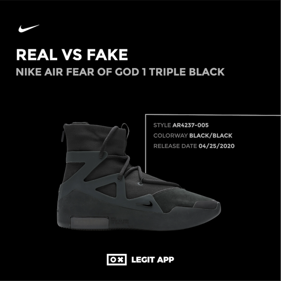 fear of god triple black replica