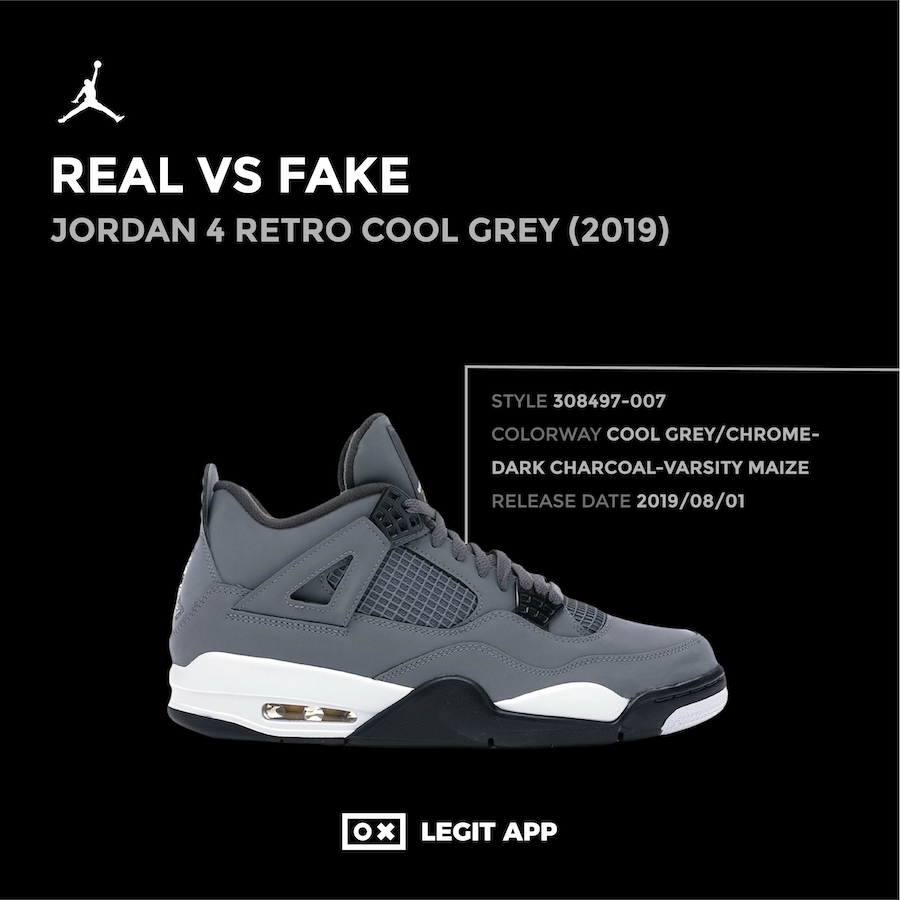 fake jordan 4 cool grey